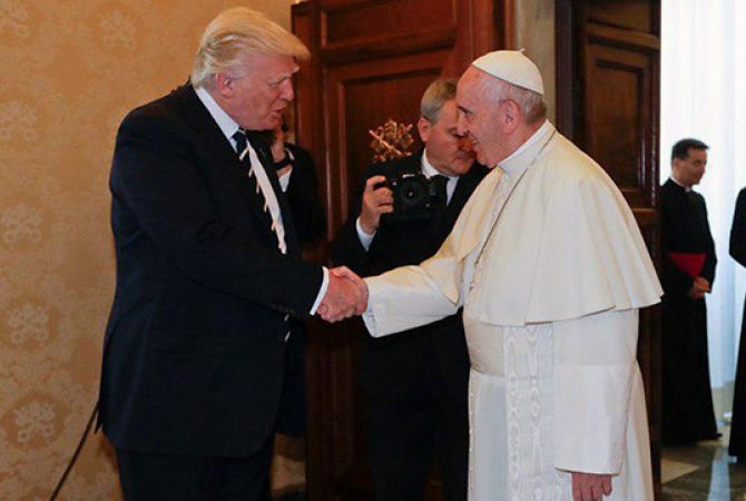 Папа Франциск и Трамп обсудили пути мирного урегулирования конфликта на Ближнем 
Востоке