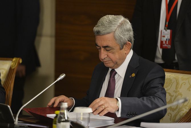 Президент Армении Серж Саргсян подписал ряд указов о назначении министров