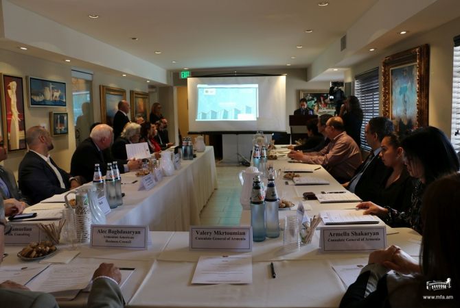 Business meeting held in Armenia’s Consulate General in LA