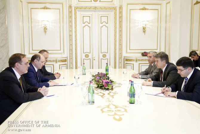 Armenian Premier receives Vice-President of “Russian Railways” OJSC Alexander  Misharin