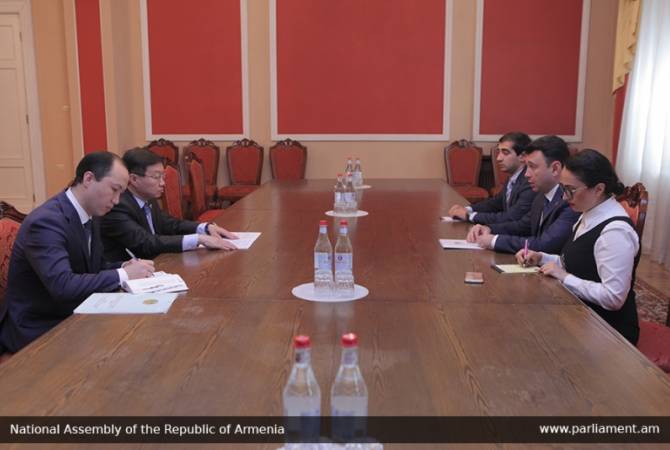Armenian Parliament’s Vice-Speaker hosts Kazakh Ambassador