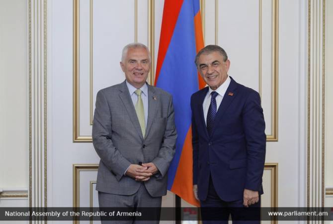 Armenian parliament speaker receives Head of EU Delegation