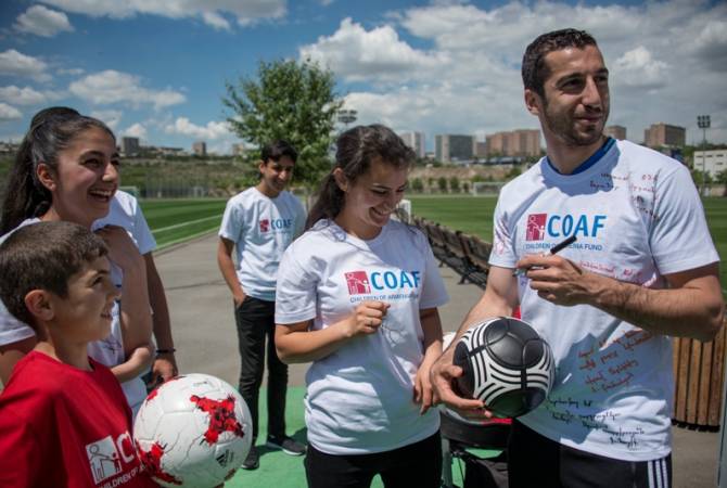 Dreams come true: COAF kids meet with Henrikh Mkhitaryan