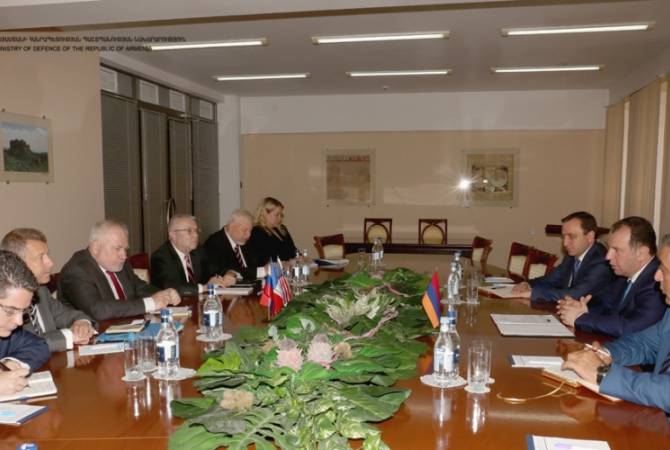 Armenia’s defense minister holds meeting with OSCE Minsk Group Co-Chairs in Yerevan