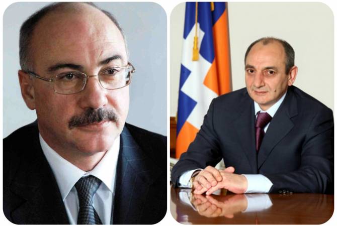 Artsakh’s president congratulates predecessor on 60th birthday 