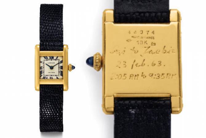 Ժակլին Քենեդիի ձեռքի ոսկե ժամացույցը գրեթե 380 հազար դոլարով վաճառվել Է Նյու Յորքի աճուրդում 
