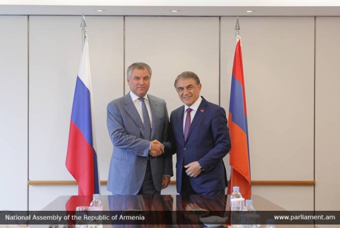 Спикер НС Армении встретился в Сеуле с председателем Госдумы ФС РФ