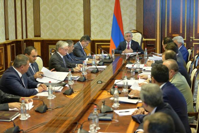 الرئيس سيرج سركيسيان يترأس جلسة لمجلس الأمن القومي الأرميني