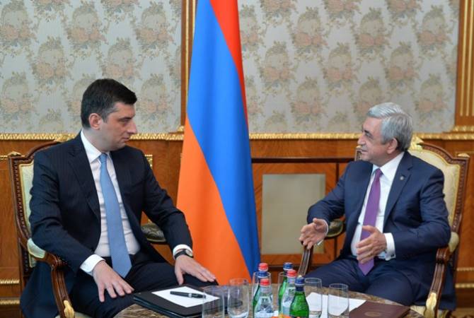 Президент Армении принял министра экономики и устойчивого развития Грузии