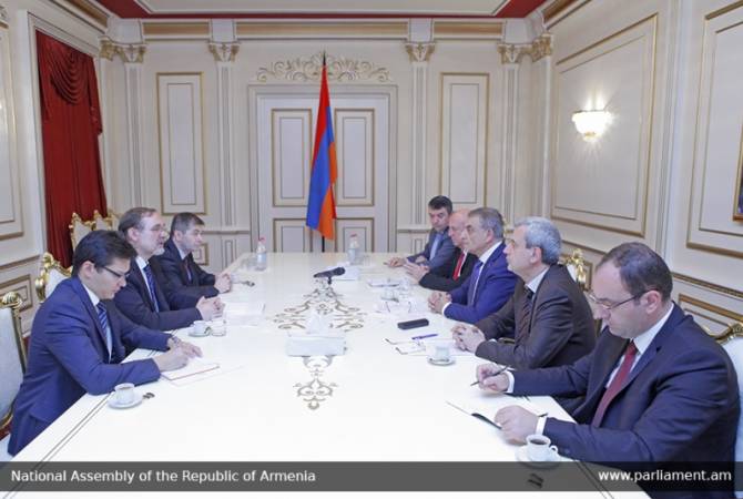 Armenia’s Parliament Speaker hosts Russian Ambassador
