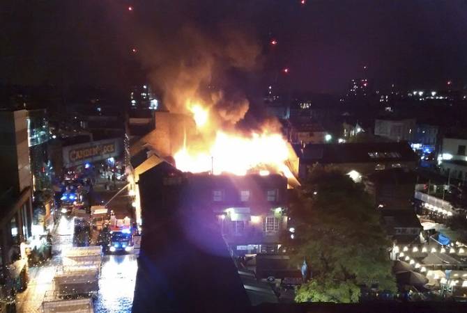 Пожар на крупном рынке в Лондоне локализован