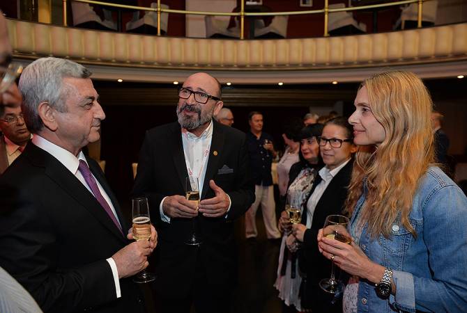 President Sargsyan meets with Golden Apricot Film Festival honorary guests and filmmakers  