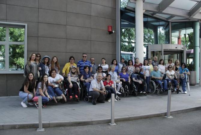 Group of disabled tourists from Lebanon impressed with Armenian hospitality