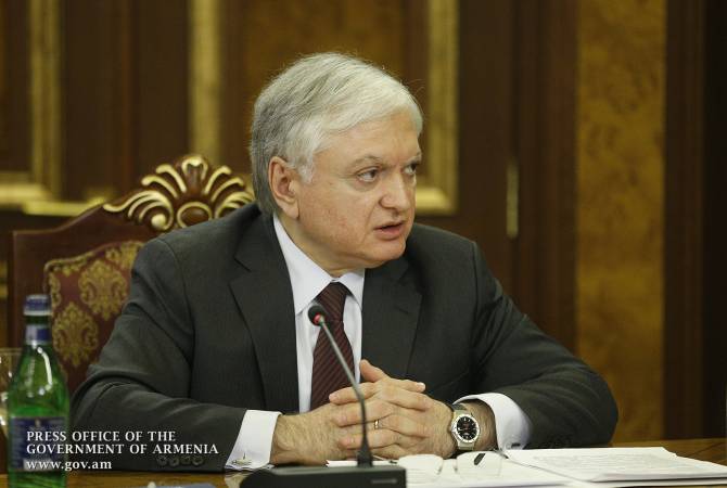 Armenian FM to depart for Minsk