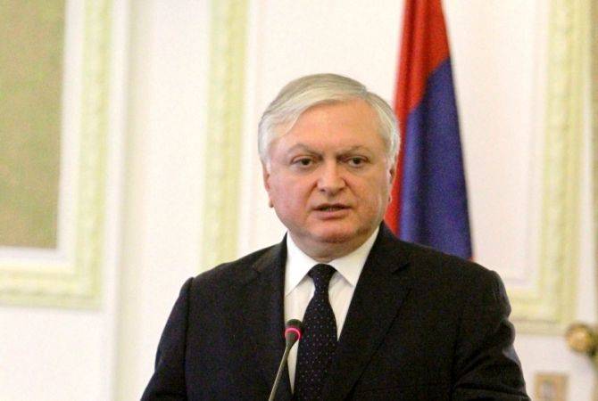 Armenian FM delivers congratulatory remarks at reception dedicated to Egypt’s National Day