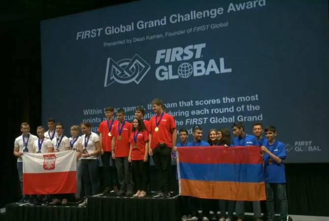 Армянские юноши стали бронзовыми призерами Всемирной олимпиады по робототехнике 
в США