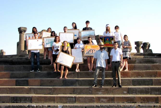 Զվարթնոց  տաճարը  օտարերկրացիների  աչքերով. 14 օտարերկրյա կամավոր 
ժամանել են Հայաստան
