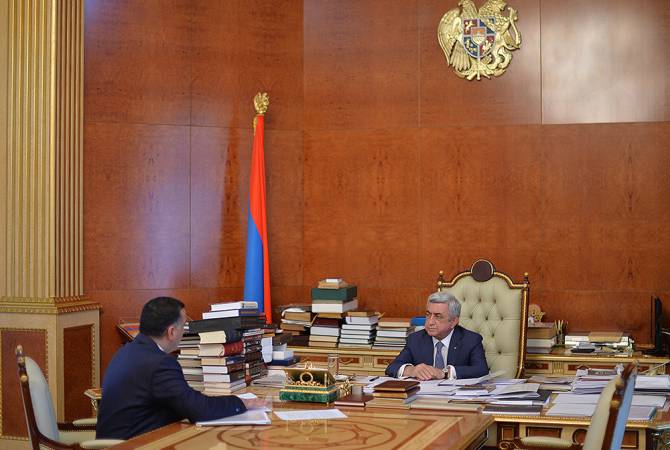Министр по вопросам труда и соцобеспечения Армении Артем Асатрян доложил 
президенту Армении о проводимых в сфере реформах