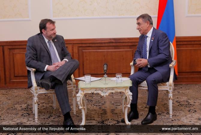 Armenia’s Parliament Speaker holds meeting with US Ambassador
