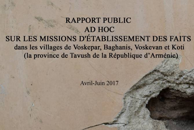 Ombudsman’s bilingual report on Azerbaijani shelling of bordering villages sent to int’l 
structures 
