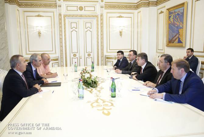 Премьер-министр Армении Карен Карапетян принял делегацию компании «Allianz Group» 