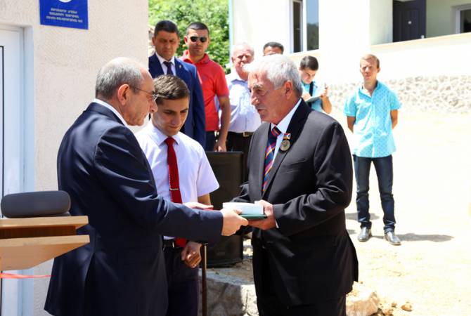 President of Artsakh attends opening ceremony of first-aid station in Garnakar village