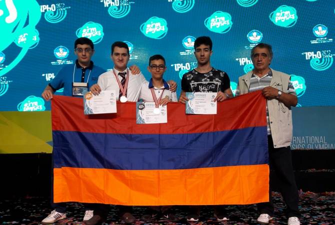Armenian school kids win 6 medals in int’l Olympiads 