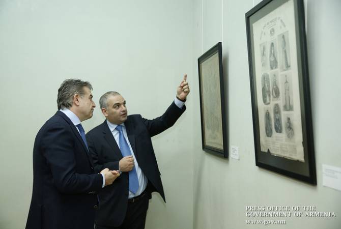 Премьер-министр Армении Карен Карапетян посетил Национальную галерею и Музей 
истории Армении