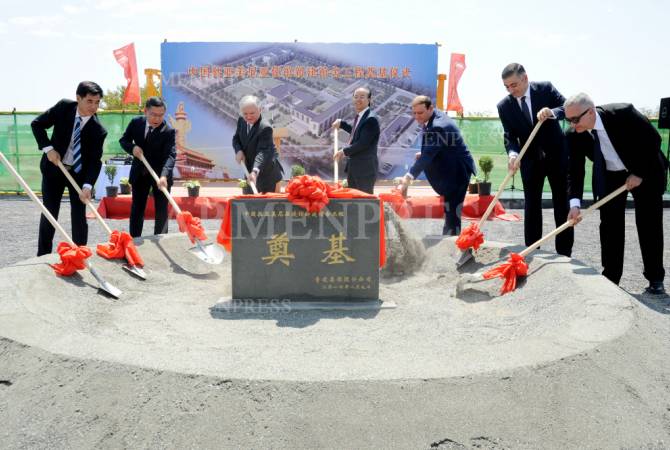 وضع حجر الأساس للسفارة الصينية الجديدة بأرمينيا وهي ستكون ثاني أكبر سفارة في أوراسيا
 