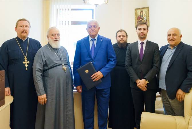 Католикос Всех Армян пригласил Патриаршего Экзарха всея Беларуси посетить Армению