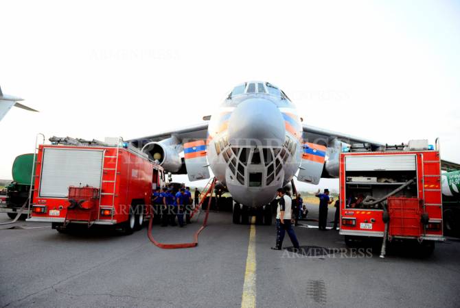 Russian Il-76 firefighting aircraft conducts 13th flight over Khosrov Forest state reserve