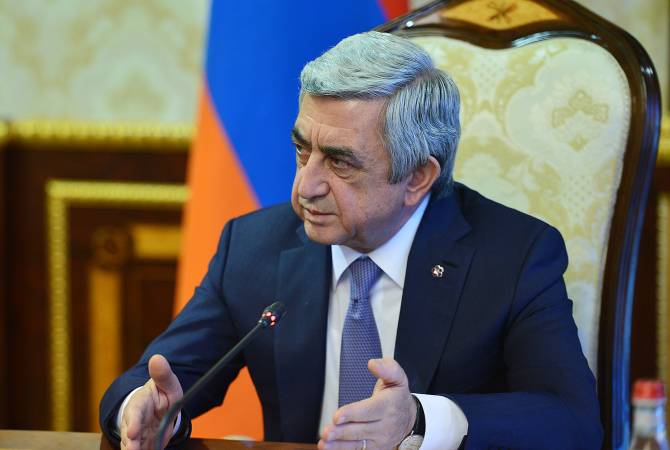 У президента Армении Сержа Саргсяна обсуждались вопросы, касающиеся  формирования 
Всеармянского совета
