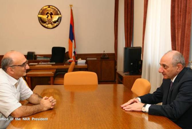Artsakh President hosts Tufenkian charitable foundation’s executive director Raffi Doudaklian