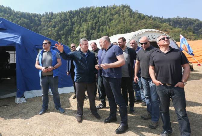 Президент Грузии поблагодарил иностранных пожарных за помощь