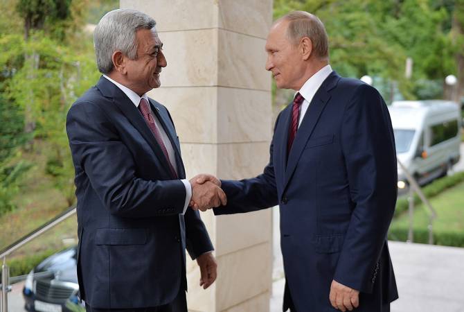 Սոչիում մեկնարկել է Նախագահ Սերժ Սարգսյանի և ՌԴ նախագահ Վլադիմիր Պուտինի հանդիպումը
