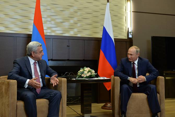 Армяно-российские стратегические, союзнические отношения выделяются постоянным 
интенсивным диалогом на высшем уровне – президент РА