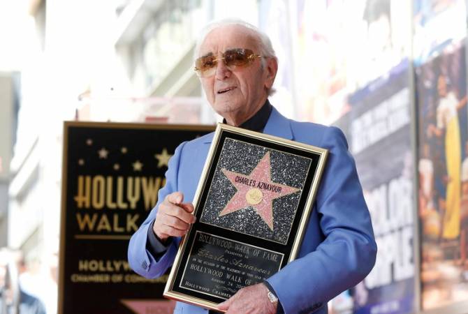 Charles Aznavour honored with star on Hollywood Walk of Fame