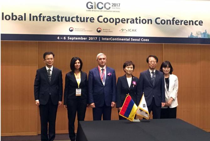 Armenian transportation minister, South Korean counterpart discuss cooperation projects 