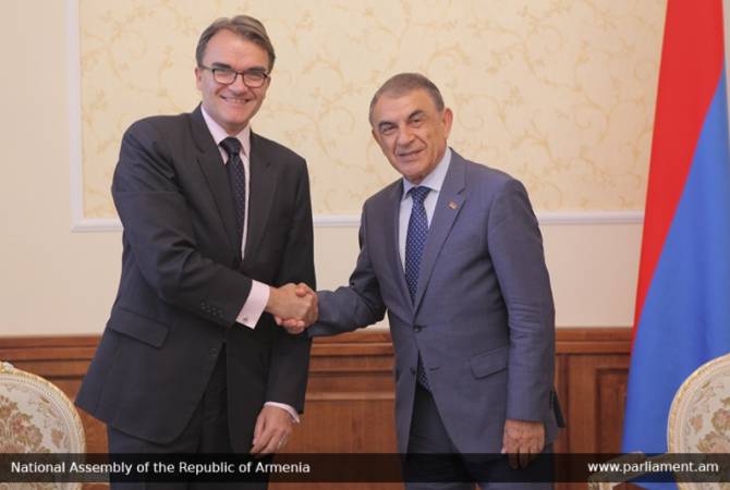 Armenian Parliament Speaker holds meeting with Swiss Ambassador 