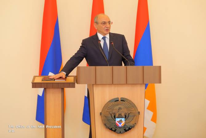 Artsakh’s president re-inaugurated 