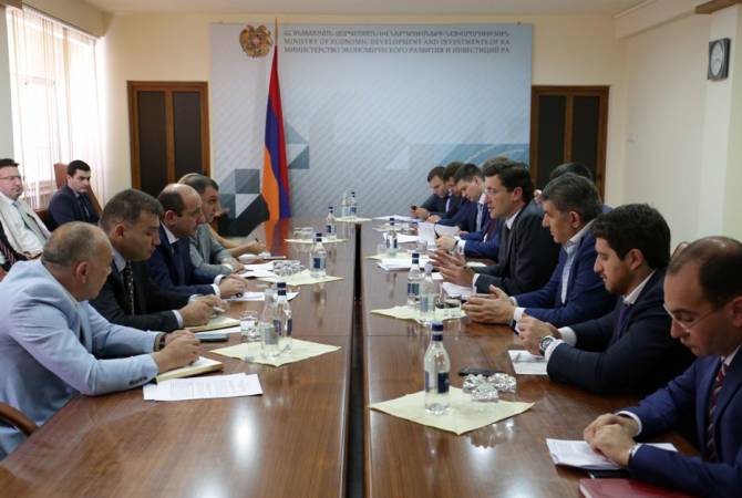 Armenian minister holds meeting with Russia’s deputy minister of industry and trade 