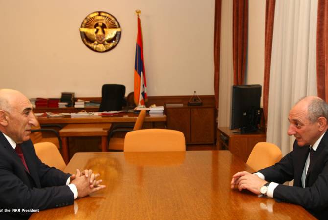 Президент Республики Арцах принял министра территориального управления и развития 
Республики Армения