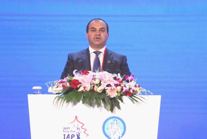Armenian Prosecutor General delivers speech at 22nd IAP conference in Beijing