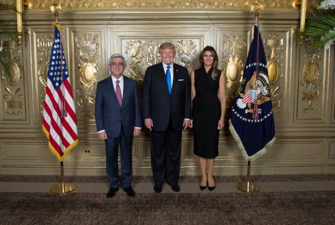 President Sargsyan participates in US counterpart Donald Trump’s UN reception in New York 