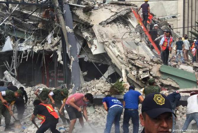 Մեքսիկայում առնվազն 30 երեխա Է զոհվել երկրաշարժից դպրոցի փլվելու հետեւանքով 