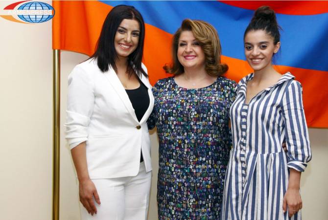 First Lady Rita Sargsyan hosts Armenian singers of New Wave 2017 
