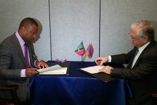 Armenia, Saint Kitts and Nevis establish diplomatic relations 