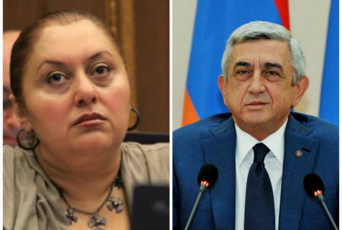 President Sargsyan congratulates Honored Artist Shushan Petrosyan on birthday