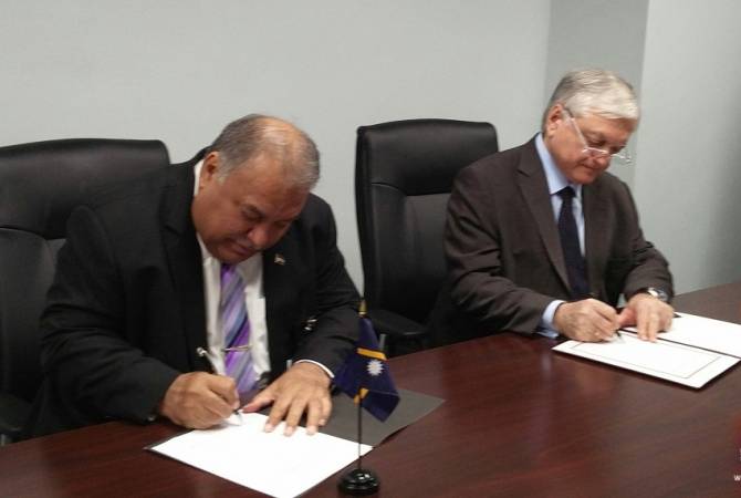 Armenia and Nauru establish diplomatic ties 