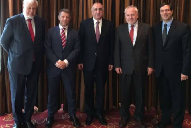 Azerbaijani FM meets with OSCE Minsk Group Co-Chairs 